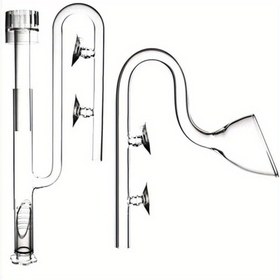 Resim Şeffaf Cam Zambak Boru Akış ve Skimmer Giriş Vantuzlu 13mm 17mm Akvaryum Bitkili Balık Tankı Su Filtre Sistemi için 