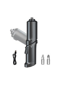 Resim Folinda 3.5n/m Çift Uçlu Eğik/düz Li-poly Akülü Elektrikli Tornavida Seti, Led Işık, Ev Bakımı Ve Montaj İşleri İçin, 2 Adet Uç Takımı İle 