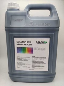 Resim COLOREN STARFIRE 1024 KAFALAR İÇİN KOKUSUZ ECO SOLVENT MÜREKKEP BLACK 5 LT 