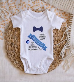 Resim Bitmeyenkartus Bk Kids Isimli Sünnet Tasarımlı Bebek Body Zıbın - Model 3 Çok Renkli 