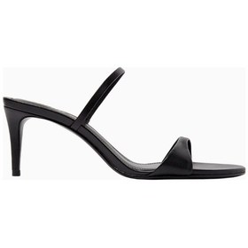 Resim Schutz Strappy 75 Deri Zarif Ve Minimal Ince Bantlı, 75mm Topuklu Sandalet Siyah 