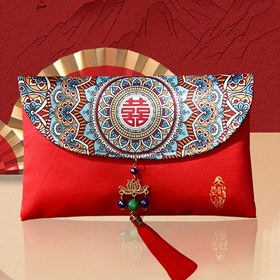 Resim 1 Adet, Geleneksel Çin Şans Çantası, Bahar Festivali Para Torbası, Çin Yeni Yılı Malzemeleri, Parti Aksesuarları, Noel, Cadılar Bayramı 