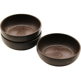 Resim 3pcs Naturel Plastik Çerezlik Çap: 10cm - Derinlik: 3cm 5496 çok renkli 