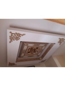 Resim Decogold 90*90 cm Kare Bronz Saray Tavan 