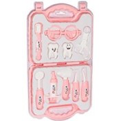 Resim Çantalı Oyuncak Doktor Seti Pembe Dişçi Seti 