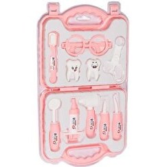 Resim Çantalı Oyuncak Doktor Seti Pembe Dişçi Seti 