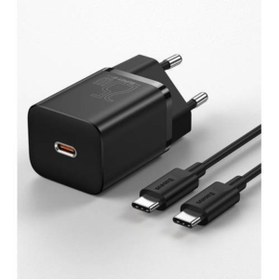 Resim Baseus 25w Hızlı Şarj Başlığı Ve 1 Mt Type C Şarj Ve Data Kablosu, Telefon Ve Pc Şarj Aleti 