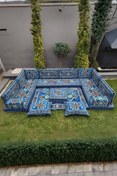 Resim mdhomecarpet Şark Köşesi Minder Takımı | Yer , Sırt Minderi, Etnik Desen, Salon ve Ev İçin 17 Parça Süngerli 