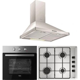 Resim Teka - Chef 1 Ankastre Set - (He 715 Ss Fırın + Hlx 640 KBA0E Ix Ocak + Df 60 Davlumbaz) - Inox - 64000460 