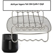Resim Popüler PHILIPS HD9285/96 Airfryer 5000 Serisi XXL Connected Fritöz Izgara Teli ve 5 adet Şiş Uyumlu 