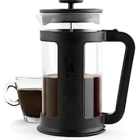 Resim - Smart French Press: Yaklaşık 350ML Kapasiteli Kahve Hazırlayıcı - Siyah Polipropilen Gövde - Bulaşık Makinesinde Yıkanabilen Borosilikat Cam Sürahi - Paslanmaz Çelik Filtre Sistemi 