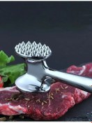 Resim Russet Çelik Çift Taraflı Biftek Et Döveceği Tırtıklı Çekiç Tipi 21 cm 