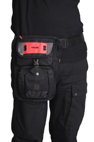 Resim ÇÇS ÇÇS 31281 Motorcu Bacak Ve Bel Çantası – Su Geçirmez, Çok Gözlü, Ayarlanabilir Askılı SİYAH 