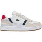 Resim Lacoste Sport T-clip Hakiki Deri Erkek Beyaz Sneaker Beyaz 