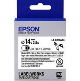 Resim Epson LK-7WBN Standard Beyaz Üzeri Siyah 36mm 9Metre Etiket 