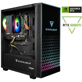 Resim Casper Excalibur E65L.147F-BFT0X-0HD i7-14700F 16 GB 1 TB SSD RTX5060Ti Free Dos Masaüstü Oyuncu Bilgisayarı 