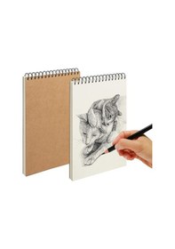Resim Eskiz Defteri A5 Boyutunda 160 Gr Üstten Telli Karakalem Sketch Book 25 Yaprak - 1 Adet Beyaz 