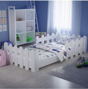 Resim Tuliplifeyapımarket Tuliplife Montessori Karyola Beyaz Oval Köşe (512286022) 