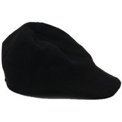 Resim Erkek Siyah Kasket Ördek Şapka Akrep Nakışlı 