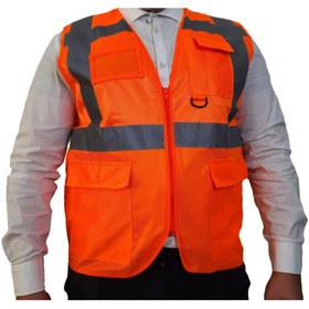 Resim HanedanAvm Reflektörlü Cepli Isimlikli Ikaz Yeleği 