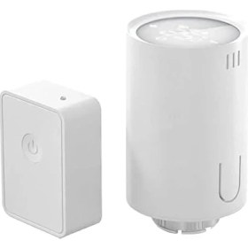 Resim Grains Global Meross Akıllı Termostat Vanası ve Hub, Homekit Uyumlu Akıllı Radyatör Vanası, Wlan Akıllı Termostat, Uzaktan Kontrol, Siri Alexa Assistant Uyumlu, 6 Adaptör, Beyaz 