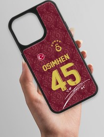 Resim Galatasaray Victor Osimhen 3. Forma İmzalı Cam Telefon Kılıfı - iPhone 13 Pro 