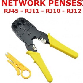 Resim Network Pensesi Rj45 Ethernet Çakma Sıkma Pensesi + Kablo Soyucu 