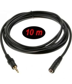 Resim Boblov 10 Metre Stereo Uzatma Kablosu Dişi Erkek 3.5mm Kulaklık Uzatma - 10M 