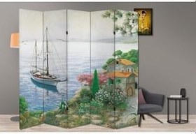 Resim Saklı Koy Temalı Özel Tasarım Paravan Room Divider Oda Bölücü PRVN-1321-1, 220 x 180 