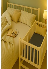 Resim 5 Adet 65 X 95 + 10 Cm Anne Yanı Lastikli Penye Kumaş Bebek Çarşafı 
