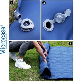 Resim Katlanabilir Çift Kişilik Şişme Outdoor Kamp Yatağı Al4526 Mavi 