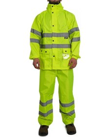 Resim Bestguard Yağmurluk Oxford Reflektörlü Takım Sarı 
