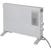 Resim Luxell 2500W Konveksiyonel Fanlı Isıtıcı – Termostatlı, Devrilme Emniyetli, Kapalı ve Açık Alan Kullanımına Uygun, Beyaz 