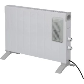 Resim Luxell 2500W Konveksiyonel Fanlı Isıtıcı – Termostatlı, Devrilme Emniyetli, Kapalı ve Açık Alan Kullanımına Uygun, Beyaz 