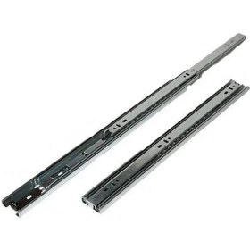 Resim Aylina Mey Ithalat® Çift Açılır 45 mm Teleskopik Bilyeli Çekmece Rayı 50 cm 