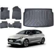 Resim Hyundai İ20 2022 Model Jump Paket 3d Bagaj Havuzu+3d Araca Özel Paspas Takımı Luxury Serisi 