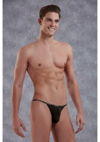 Resim Doreanse 1330 Erkek Micro Modal Siyah Tanga String Slip 