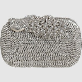 Resim Peaco Silver Crystal Evening Clutch 