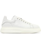 Resim Derimod Erkek Beyaz Bağcıklı Kalın Tabanlı Deri Sneaker 25WFD632318 