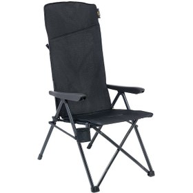 Resim Uquip Justy Xl Comfort+ Black Edition 3 Pozisyonlu Konforlu Kamp Sandalyesi Siyah 