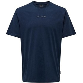 Resim Only & Sons Erkek T Shirt 22028147 Lacivert Lacivert 
