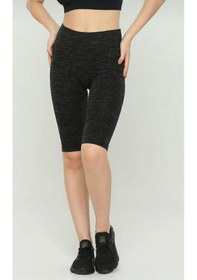 Resim Toparlayıcı Bambu Kısa Tayt M Beden Füme 