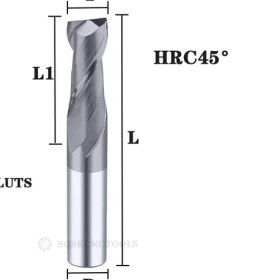 Resim 2Liyao D1X4DX3X50L 2FHRC45 Karbür Yarıçapı Uç Kesici Değirmen Alüminyum Cnc Freze Kesici Metal Tungsten Çelik Cnc Işleme Endmils (Yurt Dışından) 