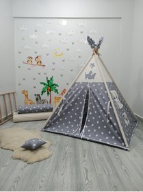 Resim Henna Prime Meloon Kızıldereli Çocuk Oyun Çadırı Devrilmeyen Sabitleme Mekanizmalı 