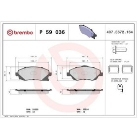 Resim Opel Meriva A On Fren Balatasi 1.6 2003-2010 Brembo P59036 