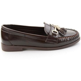 Resim Kahve Kadın Loafer Ayakkabı K01140006242 