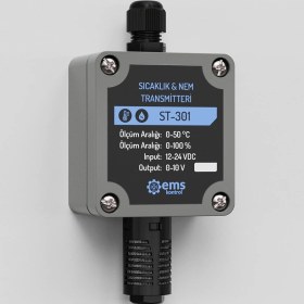Resim Normadia Çift Kanal Sıcaklık ve Nem Transmitteri, 0-10 V Çıkış, 0-50°c 