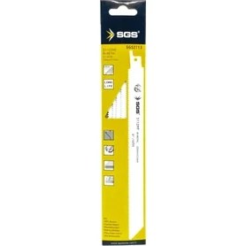 Resim Sgs 2713 Bi-Metal Tilki Kuyruğu - Panter - Kılıç Testere 225MM 5'li Paket 