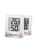Resim Thermopro Tp49w Mini İç Mekan Dijital Sıcaklık Ve Nem Ölçer Termometre 2 Adet 