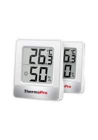 Resim Thermopro Tp49w Mini İç Mekan Dijital Sıcaklık Ve Nem Ölçer Termometre 2 Adet 